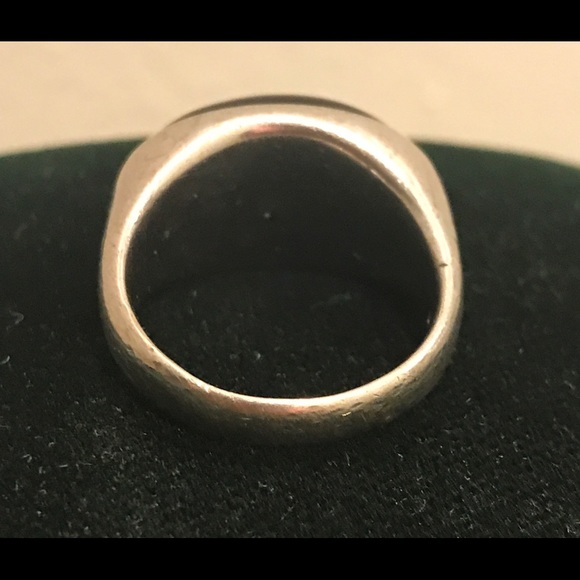 EUC-Xenox 925 Silver with Black Onxy Ring Sz 9 - Picture 5 of 8